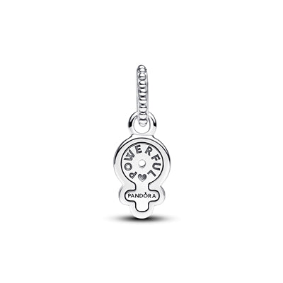 Powerful Women Opalescent Dangle Charm Hallmarked S925 Sterling Silver