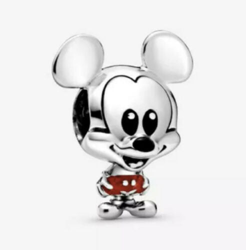 Disney Mickey Mouse Red Trouser Charm Hallmarked S925 Sterling Silver