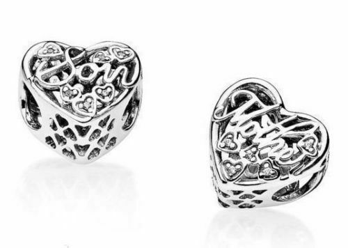 Mother Son Heart Charm Hallmarked S925 Sterling Silver