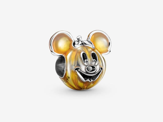 Disney Mickey Mouse Pumpkin Charm Hallmarked S925 Sterling Silver