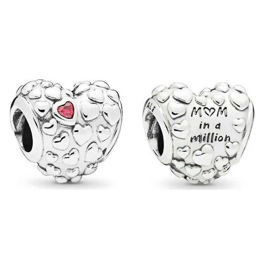 Mum in a Million Charm Hallmarked S925 Sterling Silver